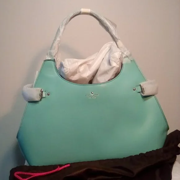 Authentic Kate Spade Vanston Dylan Caribbean blue satchel purse bag - Picture 4 of 13